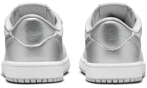 Image of Jordan Little Kid's 1 Retro Low OG Neutral Grey /Metallic Silver (FQ5436 002) - 1.5