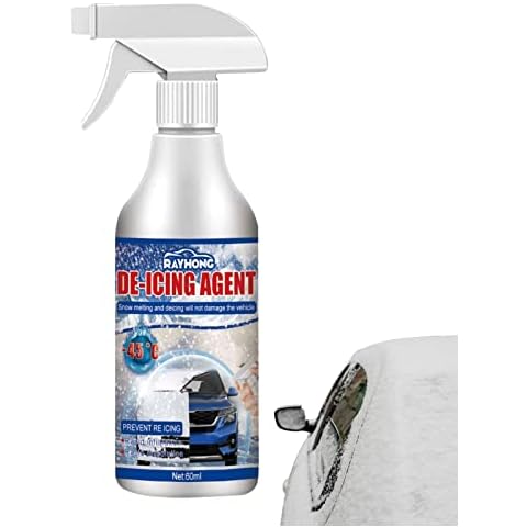 Car Snow Melt Spray De-Icer Easy to Use Multi-Purpose De-Icer and Snow Melt for Car and Household for Windscreens, Mirrors, Exhaust Pipes Cover