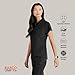 BARCO Unify Mission Scrub Top for Women – Black, 1-Pocket Henley Neckline Top with 360 Spandex Stretch & Wrinkle Release Fabric to Stay Clean & Comfortable – S, Regular Fit