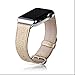 Apple Watch Band,Thankscase 38mm Genuine Leather Strap Wrist Band Replacement,Top quality Metal Clasp for Apple Watch All Models Only fit 38mm.(Gold)