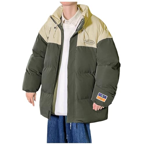 冬服 ダウンジャケット メンズ ハイネック 暖かい 厚手 防風 中綿ジャケット 人気 上着 無地 防寒着 フード付き アウター ダウンコート 大きいサイズ 軽量 カジュアル おしゃれ ゆったり かっこいい アウトドア 通勤 通学 秋冬 #01グレー4XL