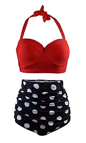 Octopus Trendiger Damen Bügel Bikini 2tlg. Bademode Set High Waist Slip...