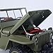 wheelfun US in Stock, Hg 1/14 4X4 Electric Military Truck Hg4 58 Convertible Off Road Combat Vehicle Remote Control Car 2Speed Light Sound Motor Hobby Grade Model for Birthday Gift(Green)