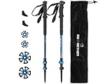 G2 Hiker Trekking Hiking Poles Telescopic/Aluminium Alloy/EVA Foam Grip/Foam Padded Wrist Strap/...