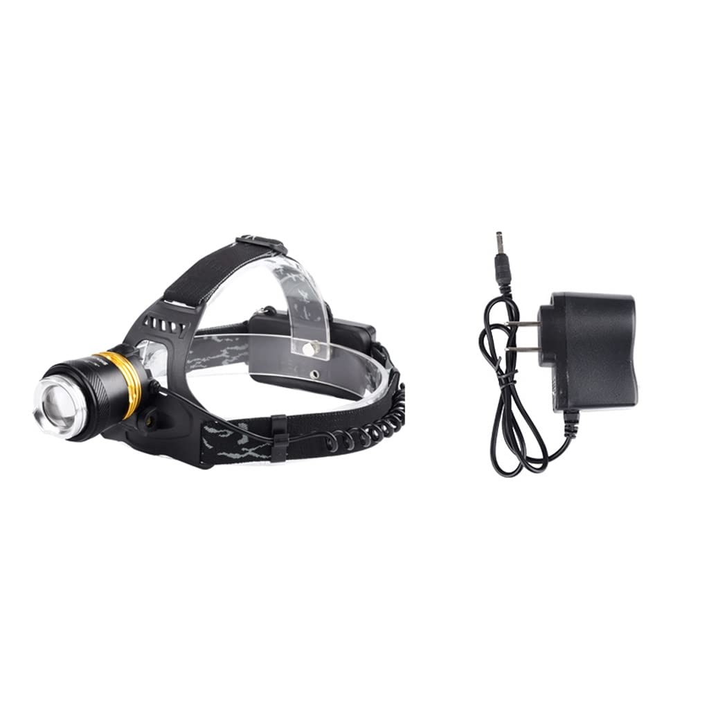 OYYMTE Strong Light Charging Super Bright 3000 Miner's Lamp Lithium Battery Led Night Fishing Rice Head-Mounted Torch Mini Outdoor Headlight(B)