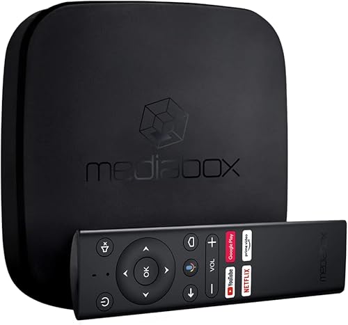 Caja de TV Android con certificación Maverick 4K Netflix y Google Assistant - Resolución 4K Ultra HD y audio Dolby