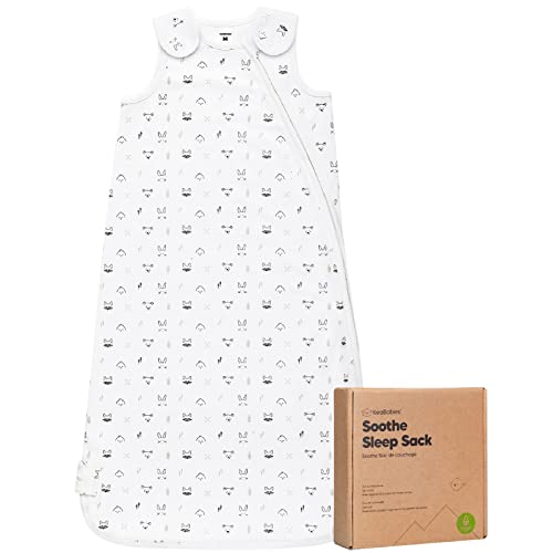 Image of 1-Pack Organic Baby Sleep Sacks, 100% Cotton 0.5TOG (KeaStory, 6-18M) | Soft Breathable, Baby Wearable Blanket, Toddler Sleeping Sack 6-18 Months, Easy to Wear Transitional Swaddles for Newborns