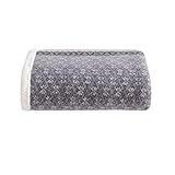 Eddie Bauer Fair Isle Throw, 50x70, Dark Steel