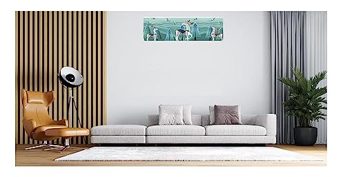 Image of DARSHANAM WORLD Beatiful Designer Ac Cover / / Cutest Printed Air Conditioning Dust Cover For Indoor & All Type AC Split Covers / / Colorfull Folding Designer Ac Cover (3D White Deer 1.5 Ton)