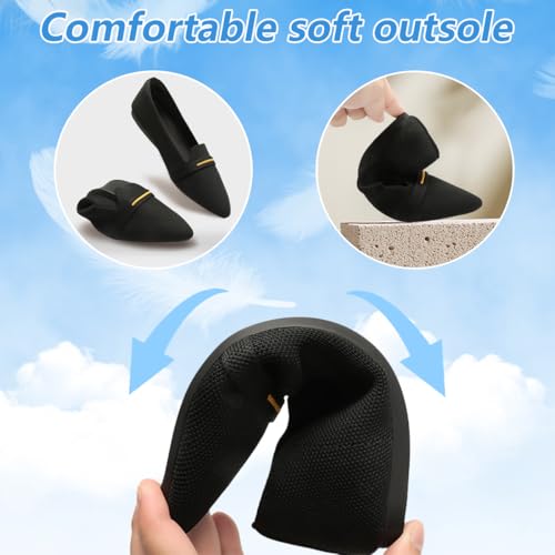 Bealin Womens Flats Dressy Pointed Toe Knit Ballet Shoes Confortable Women Soft Flats Shoes Slip On Loafer Shoes4