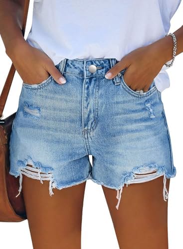 MODARANI Denim Shorts for Women Distressed Jean Shorts Ripped Sum...