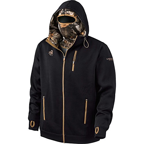 Legendary Whitetails Men's Doubletime Performance Hoodie, Onyx, Large