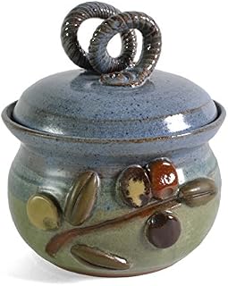 MudWorks Pottery Olive Branch Garlic Keeper