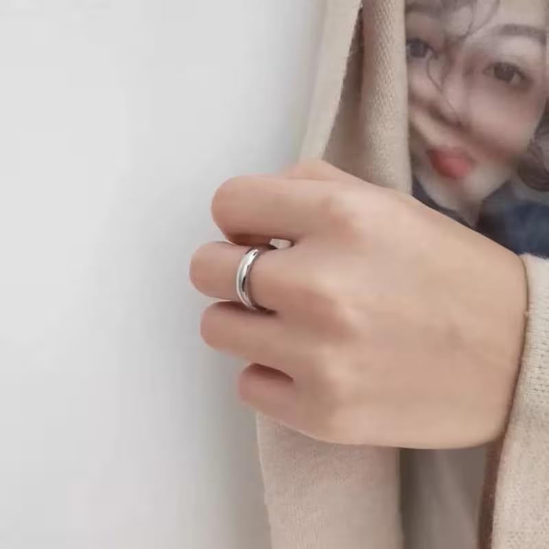 BEL'ARGENT 925 Sterling Silver Band Ring for Women & Men - Plain Dome Wedding Band, High Polish Comfort Fit Stackable Ring, Minimalist Everyday Jewelry Gift