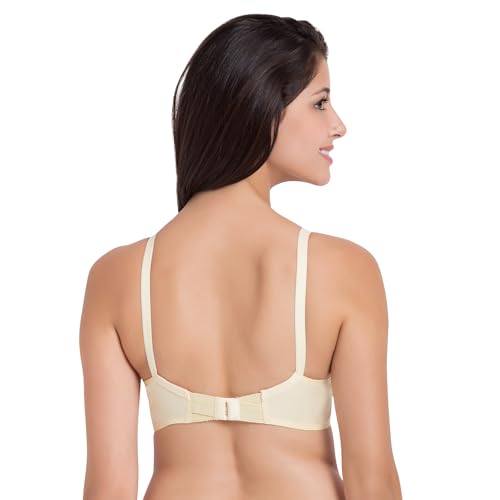 Image of SOUMINIE Women's Cotton Non-Padded Wire Free Casual Full-Coverage Minimizer Bra