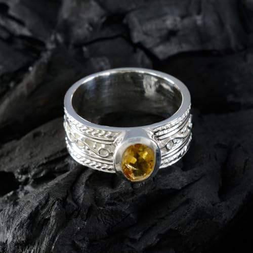 Image of 55Carat Choose Your Color Genuine Gemstone Sterling Silver Ring Band Vintage Handmade Jewelry Sizes 5-12
