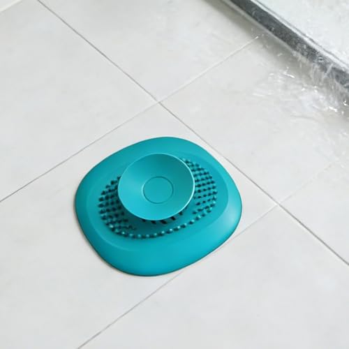 Recogedor de cabello para drenaje de baño color verde