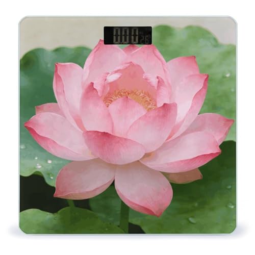 Báscula Digital de Baño con Pantalla LED Clara y Plataforma de Cristal Templado miniatura 1