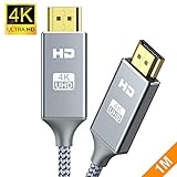 [page_title]-4k Hdmi Kabel 1Meter,Highspeed Snowkids 4K@60Hz 18Gbps Hdmi 1m 2.0 Kabel,Nylon Geflecht Vergoldete Anschlüsse mit Ethernet/Audio Rückkanal, Kompatibel mit Video 4K UHD 2160p,HD 1080p,3D Xbox PS3/4 PC