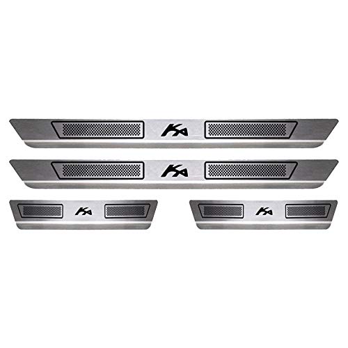 Soleira de Aço Inox Escovado Ford Ka 4 Portas 2015 16 17 18 19