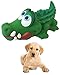 Crocodile Sensory Dog Toy. 100% Natural Rubber (Latex). Lead-Free & Chemical-Free. Complies to Same Safety Standards as Children’s Toys. Soft & Squeaky. Best Dog Toy for Medium and Puppy Dog.