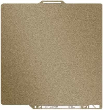 Thicker 0.77mm Textured PEI Build Plate with QR Code for Bambu Lab P2S X1 X1C X1E P1P P1S A1 Hot Bed,257x257mm Double Sided Heated Bed Flexible Spring Steel Sheet for Bambus 3D Printer Platforms