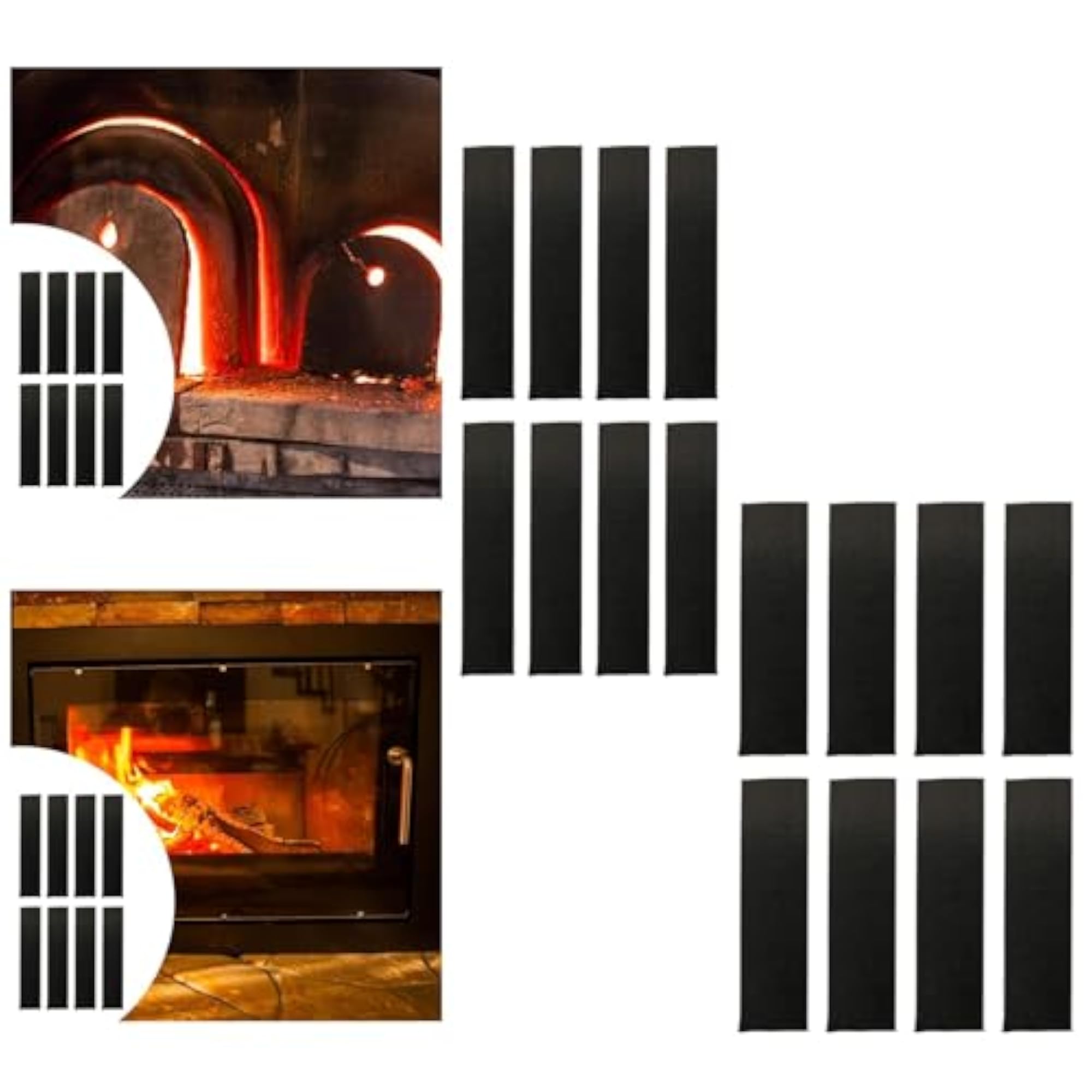 Portable Fireplace End Tape, Easy to Use, 10cm x 2.5cm