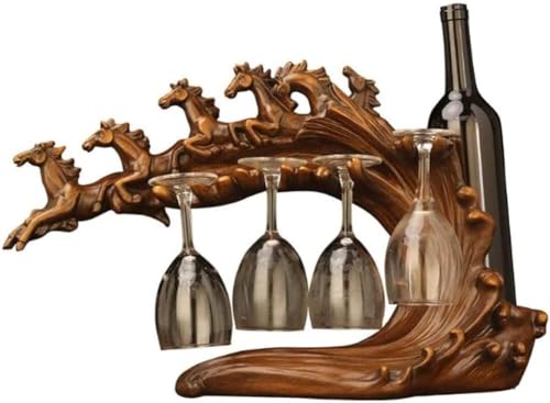 Soporte de vino de resina para encimera miniatura 1