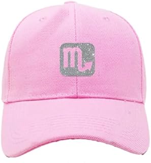 كاب بينك بشعار رمادي للرجال والنساء مع حماية من الشمس. قبعة رياضية باشكال مميزة (B) (سكروبيو)