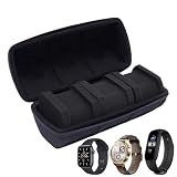 Gungtj Watch Organizer Box, Eva Protective Pouch, Zipper Storage Case, Wristwatch Accessories, Sturdy Design, (8,66 x 3,54 x 3,15 pollici), Perfect For Men's, Travel, Or Home Organization