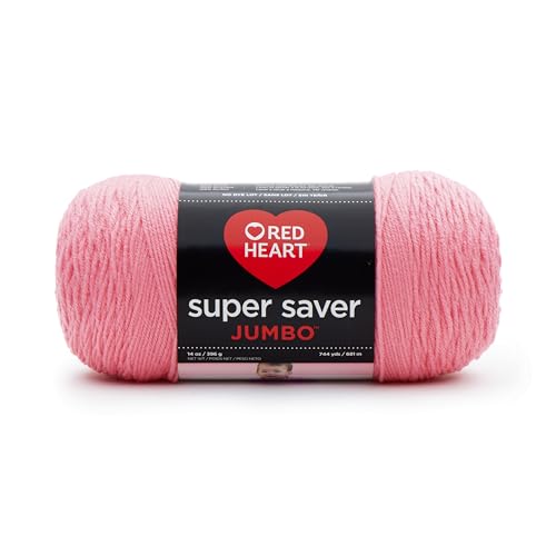 Image of RED HEART E302 Super Saver Jumbo Yarn, Perfect Pink, 10.5 x 5 x 5