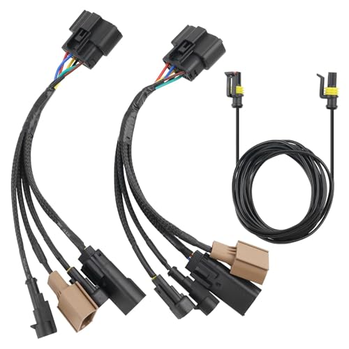 Halogen to LED Headlight Conversion Adapter Harness Compatible with Ford F-250 F-350 Super Duty Truck 2023 2024 6.7L 6.8L 7.3L V8 Replaces FPCX2510088, CU-HRN-PNP-6332