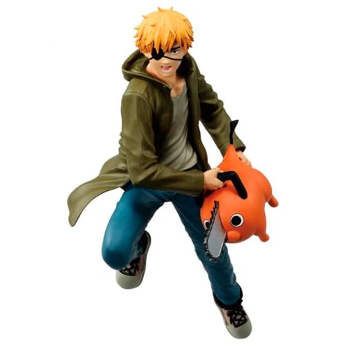 NINJAMO Chainsaw Anime Man Chain Denji and Pochita Vibration Stars Collectible Figure 5.5 in