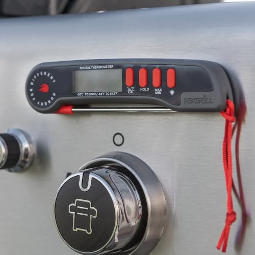 Nexgrill Meat Thermometer Digital, Instant Read Meat Thermometer with Backlight & Stainless Steel Probe, Food Thermometer for Kitchen Cooking, Outdoor Grilling, BBQ – 660-0004B by Nexgrill - Image 3