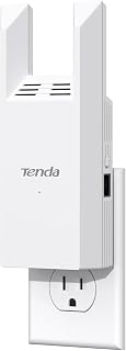 Tenda WiFi Extender N300, WiFi Extender Signal Booster, with Ethernet Port, Up to 1500 Sq. Ft.,Single Band WiFi Booster, Repeater Mode&AP Mode,Easy Setup,2.4GHz only(R10-WT)