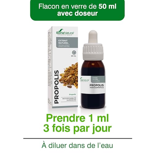 Propolis Pure Extrait Naturel 50ml - Renforce les Défenses, Soulage les Maux de Gorge et Protège les Voies Respiratoires - Soria Natural – vue 5