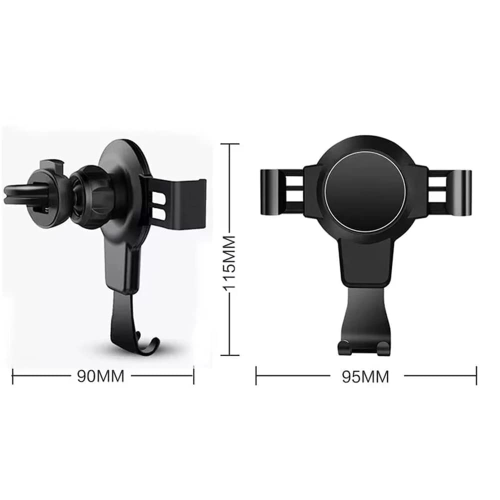 per Smart fortwo 451 450 452 452 453 454 Supporto Cellulare Auto, Porta Cellulare da Auto Supporto Auto Smartphone Bocchette Aria Portatile Supporti per Auto Accessori,Normal-B