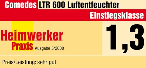 Comedes LTR 600 Luftentfeuchter, Bautrockner- Speziell für Kellerräume- bis zu 31 Liter pro Tag (Raumgröße bis zu 200 m²)-4
