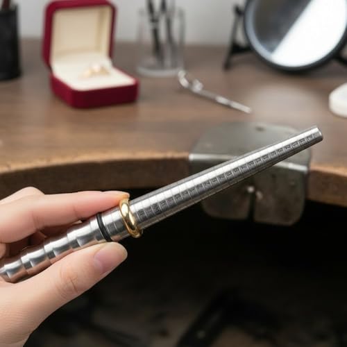 Mandril de acero inoxidable para hacer anillos creativos 6