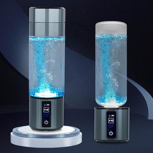 Bouteille d'eau hydrogène en verre pour électrolyse intelligente - 3