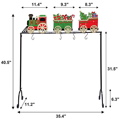 Forup Christmas Stocking Holder Stand Hangers (Christmas Train) #TOP2