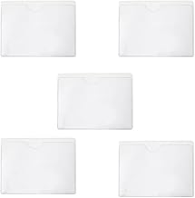 5 x Disabled Windshield Card Holder - VTC Card Holder - Disabled Inclusion Disability Adhesive Parking Case - Transparent Adhesive Pockets (Pack of 5)