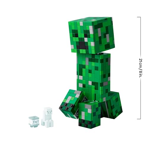 Minecraft Creeper Giocattolo - Action Figure di Mob Snodabile con Scomparto Segreto con Maiale e Elemento TNT - Regalo per Gamer, Bambini, Bambine e Fan Adolescenti da 10 Anni in su - 21276 - Lego - Immagine 8