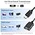 LUKFOCAB Displayport to HDMI Active Adapter Cable, 4K DP 1.4 to HDMI 2.0 Monitor Uni-Directional Converter, Male to Female Black, Compatible for HP AMD NVIDIA Lenovo Dell Desktop TV and More