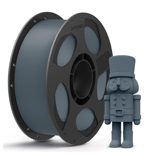 ⚡ ANYCUBIC PLA 3D Printer Filament, 3D Printing PLA Filament 1.75mm Dimensional Accuracy +/- 0.02mm, 1KG Reusable Spool (2.2 lbs), Blue Grey