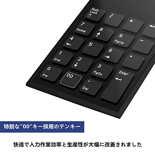 Cateck テンキー マウス ワイヤレス セット MKC-CK-N の商品画像 1