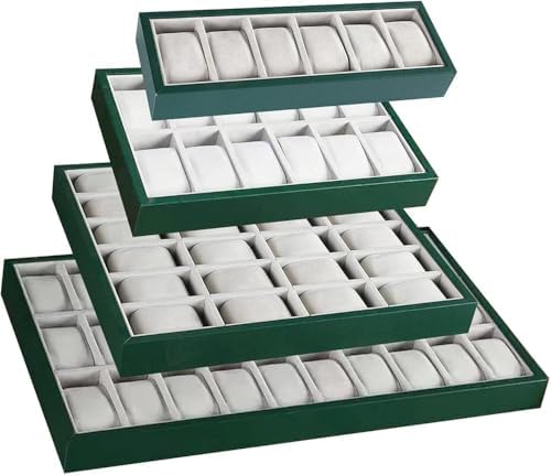 Portable Jewelry Organizer with Watch Tray - 30 Slots for Bracelets, Necklaces, Rings & Accessories - Eco-Friendly Travel Storage Solution for Home & On-the-Go image 4