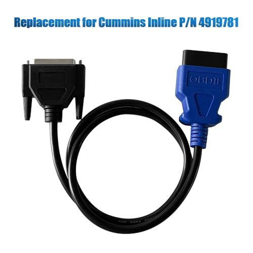 Cable para Cummins Inline 6 repuesto P/N 4919781 conector OBD2 J1962 de diagnosis 3