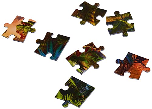 Schmidt Spiele Puzzle 56495 Dinosauři, skládačka v kovovém pouzdře, dětské skládačky 2x60 a 2x100 kusů, barevné