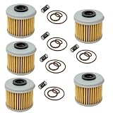 5 Pack Oil Filter with Spring for Honda CRF150R CRF250R CRF450R TRX450R